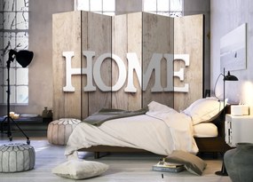 Διαχωριστικό με 5 τμήματα - Room divider – Home on wooden boards 225x172