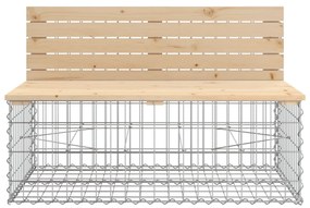 vidaXL Παγκάκι Κήπου Συρματοκιβώτιο 103x70x65 εκ. Μασίφ Ξύλο Πεύκου