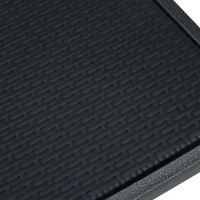 vidaXL Σετ Τραπεζαρίας Κήπου 7 Τεμαχίων Μαύρο