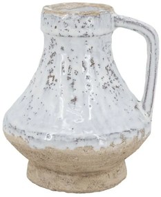 Βάζο Διακοσμητικό Bard 61184 14x14x15,5cm White-Beige Artekko Κεραμικό