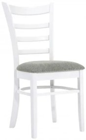 NATURALE-L καρέκλα Άσπρη/Ύφ.Γκρι 42x50x91cm Ε7052,4