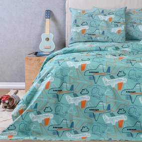 Παπλωματοθήκη Μονή (Σετ 165x245) Melinen Kids Line Planeur