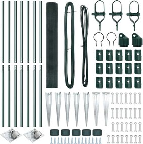 vidaXL Στύλος Περιφράξεων Πράσινο 10 x 1,2 μ (19 x 19 χιλ διχτυ)