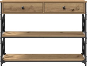 vidaXL Κονσόλα Τραπέζι artisan δρυς 100 x 28 x 75 εκ.