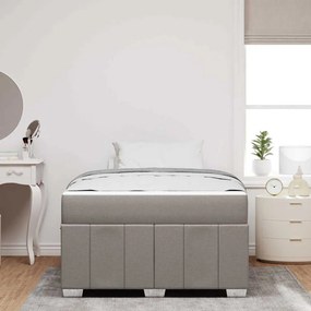 vidaXL Σκελετός Κρεβατιού Taupe 120 x 200 cm ύφασμα