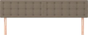 vidaXL Κεφαλάρια Taupe 160x5x78/88 εκ. Ύφασμα