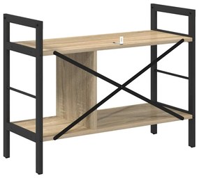 vidaXL Ράφι Βιβλίων Δρύς Sonoma 75 x 30 x 58,5 εκ. Επεξεργασμένο ξύλο