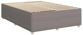 vidaXL Σκελετός Κρεβατιού Χωρίς Στρώμα Taupe 160x200 εκ. Υφασμάτινο