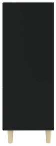 Ντουλάπι Μαύρο 69,5x32,5x90 εκ. από Επεξεργασμένο Ξύλο - Μαύρο