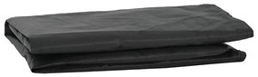 vidaXL Κάλυμμα Τραπέζι Μονόχρωμο Μαύρο 102 x 202 x 15 εκ ύφασμα