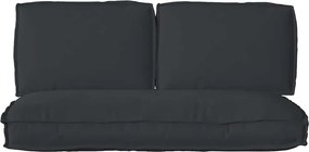 vidaXL Σετ μαξιλαριών 3 pcs Μαύρο Ύφασμα Όξφορντ