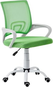 A1850 Sw Λευκο/Πρασινο Mesh Πολυθρονα Γραφειου