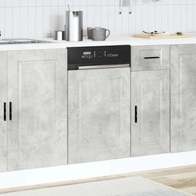 vidaXL Πίνακας πλυντηρίου πιάτων Porto Μπετόν Γκρι 45x1,5x67 cm