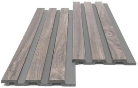 New plan PS PANEL ΜΕ 3D ΠΗΧΑΚΙΑ 00 PIANO 12/122/2900mm WALNUT/DARK GREY Τεμαχιο