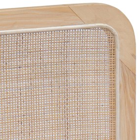 vidaXL Κεφαλάρι με κεφαλάρι Φυσικό 140 x 55 x 3 εκ. Ρατάν