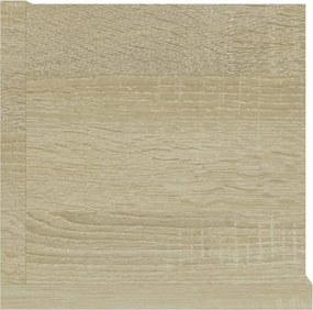 vidaXL Ράφι Τοίχου για CD Sonoma Δρυς 100 x 18 x 18 εκ. από Επεξ. Ξύλο