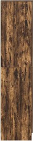 vidaXL Highboard Καπνιστό Δρύς 35 x 39 x 168 εκ.