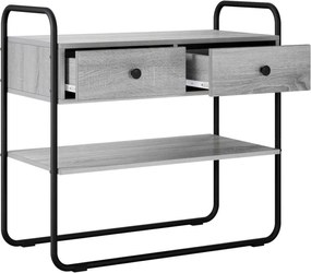 vidaXL Τραπέζι κονσόλας Γκρι Sonoma 100 x 40 x 75 cm
