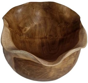 Διακοσμητικό Μπωλ Woody 201-0486 30x30x15cm Natural Artekko Ξύλο