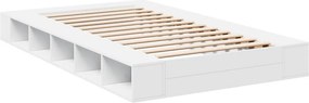 vidaXL Πλαίσιο Κρεβατιού Λευκό 120 x 200 εκ. Επεξεργ. Ξύλο