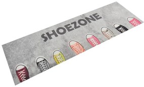 vidaXL Χαλί Κουζίνας Πλενόμενο Επιγραφή Shoezone 60x180 εκ. Βελούδινο
