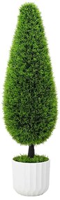 vidaXL Τεχνητό Πεύκο Πράσινο 24 x 24 x 90 εκ Πλαστικό