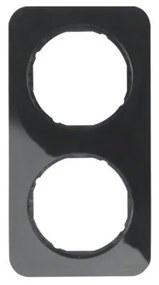 Πλαίσιο 2 Θέσεων Μαύρο Berker R.1 10122145 Hager-10122145-Μαύρο 10122145