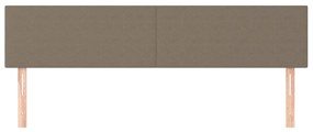 vidaXL Κεφαλάρια Ύφασμα 180x5x78/88 εκ. Taupe