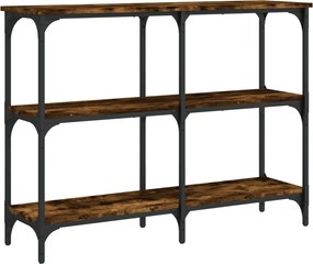 vidaXL Τραπέζι Κονσόλα Καπνιστή Δρυς 100x29x75 εκ. Επεξεργ. Ξύλο