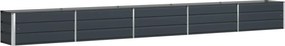 vidaXL Γλάστρα Ανθρακί 480 x 50 x 45 εκ Επικαλυμμένος Χάλυβας