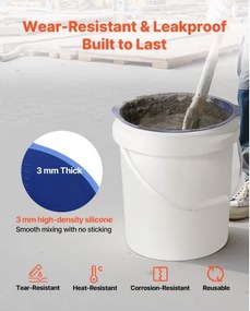 VEVOR 18.9L Reusable Silicone Bucket Liner for Concrete Mortar Paint Mix