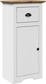 vidaXL Ντουλάπι μπάνιου BODO Λευκό και καφέ 44x30x90 cm