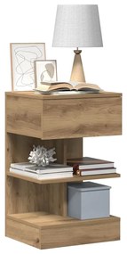 vidaXL Κομοδίνο ντουλάπι Artisan Oak 40x35x65 cm Κατασκευασμένο ξύλο