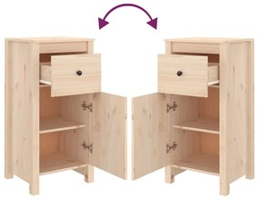 vidaXL Ντουλάπι 40 x 35 x 80 εκ. από Μασίφ Ξύλο Πεύκου