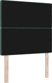 vidaXL LED κεφαλάρι με κεφαλάρι Σκούρο Πράσινο 100 cm Πολυεστέρας