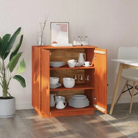 vidaXL Πλαϊνό γραφείο Κερωμένο Καφέ 65,5 x 40 x 75 εκ. Στερεό πεύκο