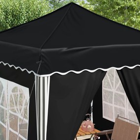 vidaXL Αυτοσχέδιο Μόρφωση 195 x 195 x 245 εκ. Ανθρακί Ύφασμα Όξφορντ