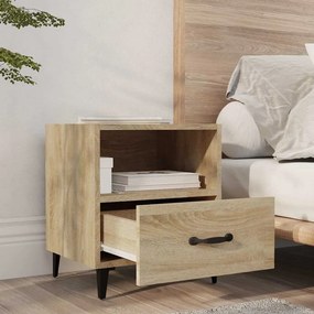 vidaXL Κομοδίνο Sonoma Δρυς από Επεξεργασμένο Ξύλο