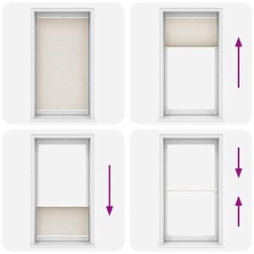 vidaXL Σύστημα Σκίασης Πλισέ Κρεμ 110 x 200 εκ.