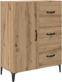 vidaXL Highboard Artisan Oak 69,5 x 34 x 180 εκ. Επεξεργασμένο Ξύλο