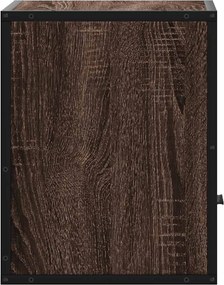 vidaXL Επίτοιχα κομοδίνα 2 τεμάχια καφέ δρυς 40x31x39,5 cm