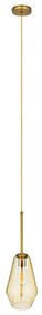 Φωτιστικό Οροφής Amaris 00871 1xΕ27 Φ17x30cm Fume Honey GloboStar