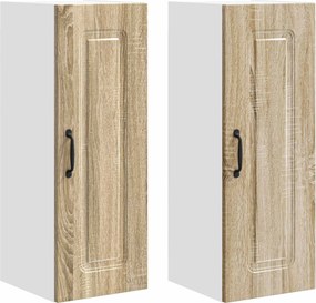 vidaXL Πάνελ πλυντηρίου πιάτων Kalmar 2 pcs Δρύς Sonoma