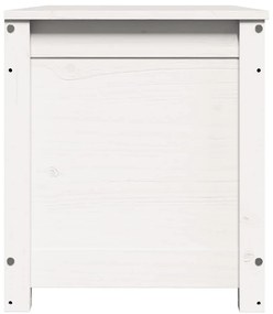 vidaXL Κουτί Αποθήκευσης Λευκό 80x40x45,5 εκ από Μασίφ Ξύλο Πεύκου
