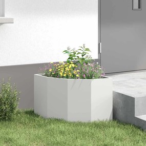 vidaXL Γωνιακό Ροδόδεντρο Λευκό 45 x 45 x 35 cm Ατσάλι