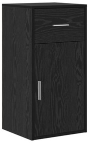 vidaXL Γραφείο Γωνίας Μαύρης Βελανιδιάς 102x88x75 cm Επεξεργασμένη Ξυλεία