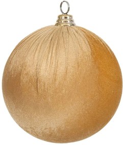 Χριστουγεννιάτικη Μπάλα Βελούδινη 90615 25cm Gold