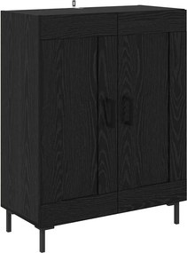 vidaXL Highboard 2 pcs Μαύρη Οξυά Επεξεργασμένο ξύλο