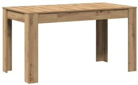 vidaXL Τραπεζαρία Τεχνίτης Δρυς 140 x 74,5 x 76 εκ. Επεξεργασμένο Ξύλο