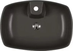Amorgos Black Matt 60x43 - Επιτραπέζιος νιπτήρας